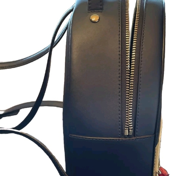 Kate Spade New York Sammi Navy Blue Camel Backpack - Picture 9 of 16